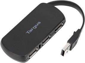 img 4 attached to 🔌 Targus ACH114US: Sleek and Travel Friendly 4-Port USB 2.0 Hub in Black