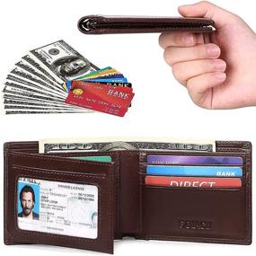 img 2 attached to 👜 Premium Genuine Leather Bifold Wallets with Blocking Technology for Men's Style & Security