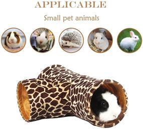 img 3 attached to 🏠 Small Animal Hideout Tunnel House - Guinea Pig Rat Mice Chinchilla Ferret Hamster Flying Squirrel Cage Accessories for Playing, Sleeping, Resting, Warm Nest Habitats