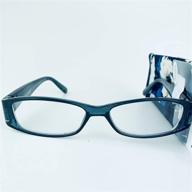 👓 foster grant coloread blue posh women's reading glasses +1.75 with protective case logo