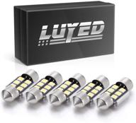 💡 luyed 5x super bright 2835 6-ex chipsets error free led bulbs: upgrade your dome light with xenon white illumination logo