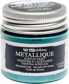 img 1 attached to 🎨 Prima Marketing Art Alchemy Metallique Mermaid Teal Paint - 1.7 Fl Oz (Single Pack)