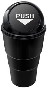 img 4 attached to Yolu Car Trash Can - Mini Black Auto Garbage Can for Automotive Waste Storage - 🚗 Vehicle Rubbish Bins Holder for Auto Car, Home, Office, Bathroom, Kitchen, Living Room, Study, Dining Room, etc.