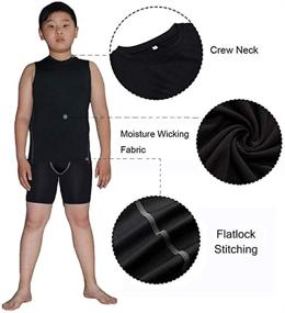 img 1 attached to Junyue 2 Pack T Shirts Undershirts Sleeveless Boys' Clothing for Clothing Sets