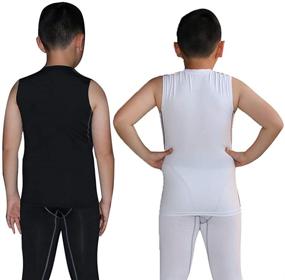 img 2 attached to Junyue 2 Pack T Shirts Undershirts Sleeveless Boys' Clothing for Clothing Sets