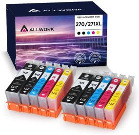 img 4 attached to Allwork PGI270XL CLI271XL Compatible Ink Cartridges for Canon PIXMA TS6020 9020 5020 8020 MG7720 6821 5720 6820 5722 6800 5700 6822 5721 - 10 Pack