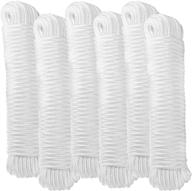 polyester solid braided rope - tag-a-room, 1/4 inch x 50ft, 6 pack logo