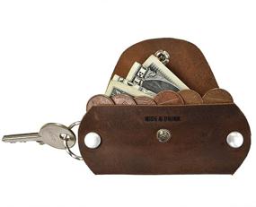 img 3 attached to 🔑 All-in-One Hide Drink Keychain Organizer: Men's Wallets, Card Cases & Money Organizers