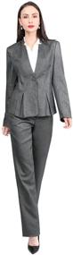 img 2 attached to 👩 Sophisticated and Professional Women's 1 Button Blazer Jacket and Pants Suit Set