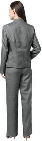 img 1 attached to 👩 Sophisticated and Professional Women's 1 Button Blazer Jacket and Pants Suit Set