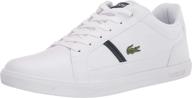 👟 lacoste europa white medium men's fashion sneakers - quality shoes logo