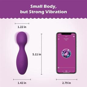 img 2 attached to 🧖 Ultimate Relaxation: Smart Mini Massager - New Upgraded 12 Modes - Long Distance Control via App - Rechargeable Cordless - Whisper Quiet - Skin-Friendly & Waterproof - Ideal for Muscle Head Waist Leg