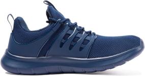 img 1 attached to 👟 NewDenBer Men's Lightweight Athletic Walking Running Tennis Shoes - Ultra-Comfortable Sneakers