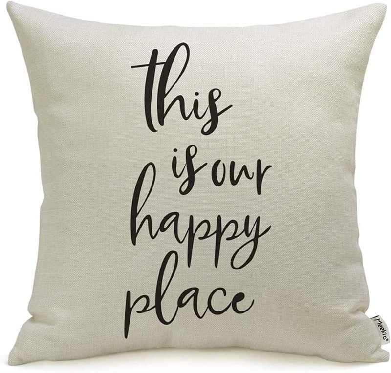 meekio farmhouse pillow covers housewarming home decor for decorative pillows 로고