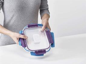 img 3 attached to 🍽️ 12-Piece Nest Lock Plastic Food Storage Containers with Airtight Leakproof Lids - Microwave Safe, Multi-Color Set