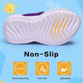 img 3 attached to 👟 RIBONGZ Toddler Boys & Girls Tennis Shoes: Slip On Sneakers for Machine Washing, Lightweight and Ideal for Running