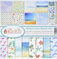 🏖️ delight in the vibrant watercolor beach collection with reminisce eav-803 logo