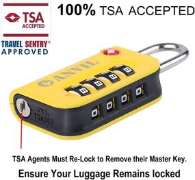 img 3 attached to TSA Approved Luggage Lock Combination Travel Accessories in Luggage Locks