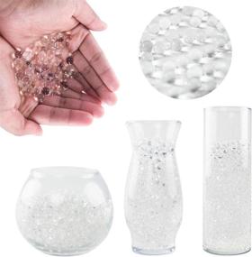 img 4 attached to 💧 25,000 Clear Water Beads Pearls Kit | Vase Filler, Sensory Play, Education | Water Crystal Beads Set