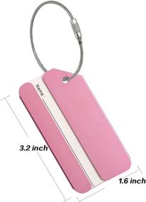 img 3 attached to 🛄 CPACC Aluminum Luggage Holders: Stylish and Functional Travel Accessories for Luggage Tags & Handle Wraps