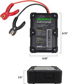 img 1 attached to 🔋 Rezervo Batteryless Jump Starter - Ultracapacitor Technology - Jumpstart Vehicles (RZ-550 (550A))