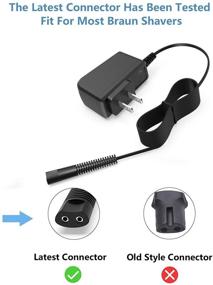 img 3 attached to Ultimate Shaver Charger: 12V Power Cord for Braun Shaver Series 7, 9, 3, 5, 1 - Perfect Replacement Adapter for 7865cc, 9330s, 3350cc-4, 5018s, 380s-4, 750cc, 5030s