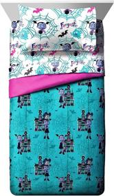 img 3 attached to 🧛 Disney Vampirina Twin Bed Set - Soft Polyester Comforter & Sheet Set