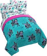 🧛 disney vampirina twin bed set - soft polyester comforter & sheet set logo