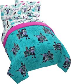 img 4 attached to 🧛 Disney Vampirina Twin Bed Set - Soft Polyester Comforter & Sheet Set