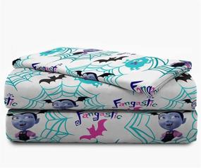 img 2 attached to 🧛 Disney Vampirina Twin Bed Set - Soft Polyester Comforter & Sheet Set