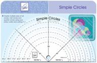 🔪легкое и точное резание с круглыми резиновыми линейками june tailor simple circles (набор из 6 штук) логотип
