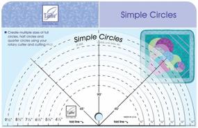 img 1 attached to 🔪Легкое и точное резание с круглыми резиновыми линейками June Tailor Simple Circles (набор из 6 штук)