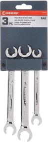 img 1 attached to Crescent CFNWS0 Grey 3-Piece SAE Flare Nut Wrench Set