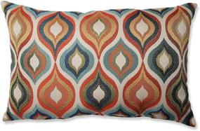 img 4 attached to 🎨 Многоразовая прямоугольная подушка с разноцветным дизайном: Pillow Perfect Flicker Jewel