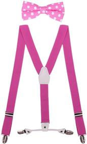 img 4 attached to CEAJOO Suspenders Adjustable Polka White