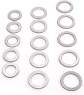 🔧 utsauto oil crush washers/drain plug gaskets 15 packs: honda accord acura civic ridgeline odyssey crv cr-v pilot fit element replacement parts - part # 94109-20000, 94109-14000, 90471-px4-000 logo