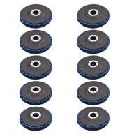 🪓 10 pack 4-1/2" x 7/8" easy strip 4.5" discs for angle grinders - rust removal, paint stripping, weld cleaning логотип