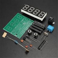 🕰️ enhanced daoki c51 diy kit: 4 bits digital led electronic clock production suite with improved seo logo