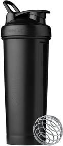 img 4 attached to 🍶 BlenderBottle Classic V2: Black 32-Ounce Shaker Bottle for Protein Shakes & Pre Workout