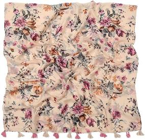 img 3 attached to Yeieeo Floral Printed Winter Scarves Women's Accessories for Scarves & Wraps