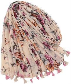 img 2 attached to Yeieeo Floral Printed Winter Scarves Women's Accessories for Scarves & Wraps