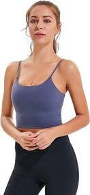 img 1 attached to 🏋️ UOTJCNR Women's Longline Yoga Tank Top with Padded Sports Bra - Perfect for Workout, Fitness, Running