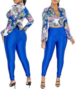 img 1 attached to 🌸 Floral Tracksuits Jumpsuits for Women: YouSexy Outfits, Rompers, and Overalls in Trendy Women's Clothing