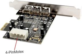 img 1 attached to 🔌 Карта Syba PCIe 1.1 x1 - 3 порта IEEE 1394 Firewire 1394B и 1394A, чипсет TI XIO2213B, требуется старый драйвер для Windows 8 и 10.