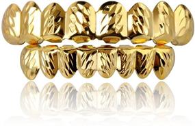 img 4 attached to 💎 Dazzling Plated Diamond Grillz: Stylish and Resilient Women's Jewelry