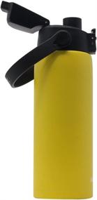 img 1 attached to 🍋 Aquatix Lemon Yellow Stainless Steel Double Wall Vacuum Insulated Sports Water Bottle - 21 Ounce, Convenient Flip Top Cap with Removable Strap Handle - Keeps Drinks Cold for 24 Hours and Hot for 6 Hours