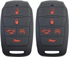 img 4 attached to 🔑 2Pcs Coolbestda Key Fob Cover Keyless Entry Shell Holder Skin for Dodge Ram 1500 Pickup 2021 2020 2019 (Part: 68291690AB/AC/AD)