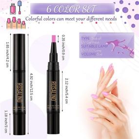 img 3 attached to 💅 6-Piece Nail Polish Pen Set: One Step Nail Gel Pen with Elegant Light Colors, No Base and Top Coat Required - Perfect Nail Art Tools for Women and Girls