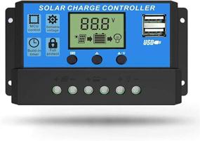 img 4 attached to 30A Solar Charge Controller with Dual USB Ports, LCD Display & Multi-Function Adjustable, Intelligent Regulator for Solar Panels, Batteries & Street Lights
