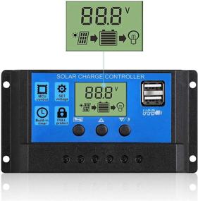 img 3 attached to 30A Solar Charge Controller with Dual USB Ports, LCD Display & Multi-Function Adjustable, Intelligent Regulator for Solar Panels, Batteries & Street Lights
